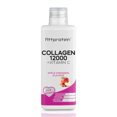 Fittprotein Collagen 12000mg +Vitamin C 450 ml Almás fahéjas ízben