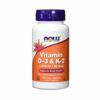 NOW D3 és K2 vitamin 120 db