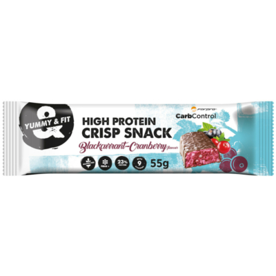 FORPRO High Protein Crisp Snack 24x55g Blackcrrant-Cranberry