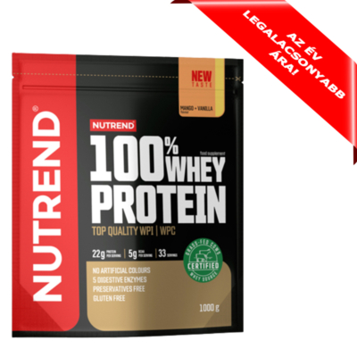 NUTREND 100% Whey Protein 1000g Mango+Vanilla