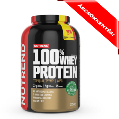 NUTREND 100% Whey Protein 2250g Banana+Strawberry
