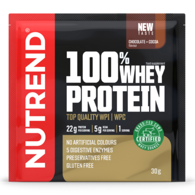 NUTREND 100% Whey Protein 10x30g Chocolate+Cocoa