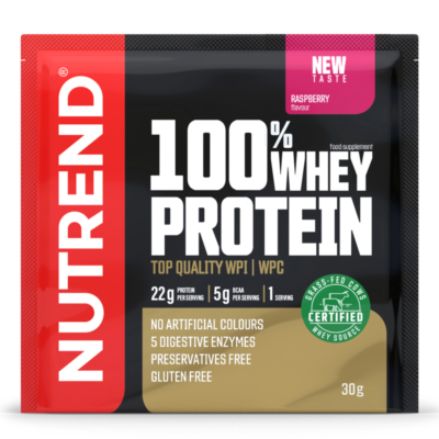 NUTREND 100% Whey Protein 10x30g Raspberry