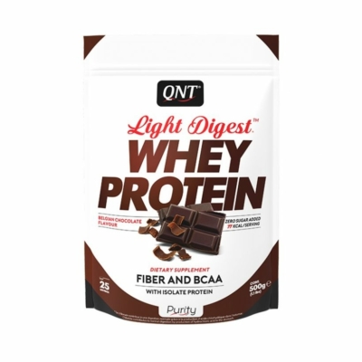 QNT Light Digest Whey Protein 500g Belgian Chocolate
