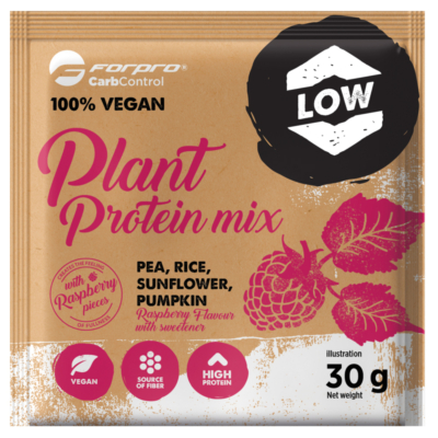 FORPRO 100% Vegan Plant Protein Mix 30*30g Raspberry