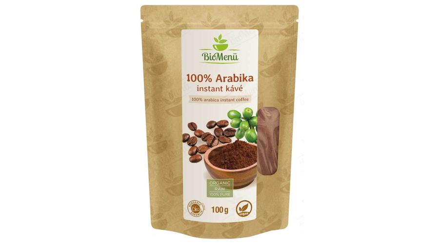 Biomenü bio 100% arabica instant kávé 100 g