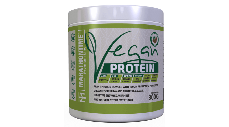 Marathontime Vegan Protein (fehérje) Fahéjas Vanília 300 g