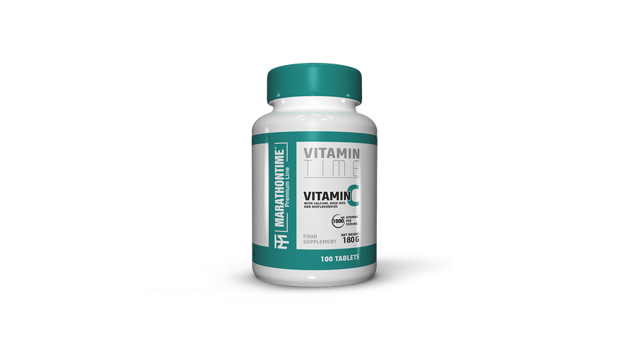 Marathontime C-vitamin 1000 mg - Bioflavonidokkal és csipkebogyó kivonattal 100 db 
