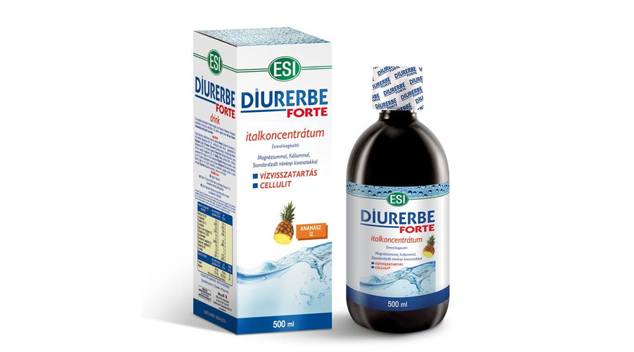 Natur Tanya ESI Diurerbe Forte italkoncentrátum Vízvisszatartás és cellulit ellen 500 ml Gránátalma ízben