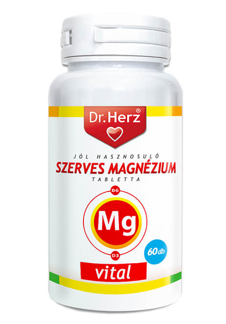 DR Herz Szerves Magnézium + B6 + D3 tabletta 60 db