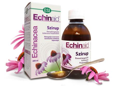 Natur Tanya ESI Echinaid Immunerősítő Echinacea szirup - hozzáadott gesztenyemézzel, és balzsamos gyógynövényekkel 200 ml