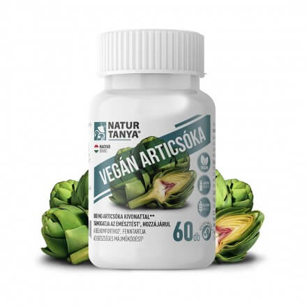 Natur Tanya® Vegán Articsóka – Standardizált articsóka kivonat 60 db