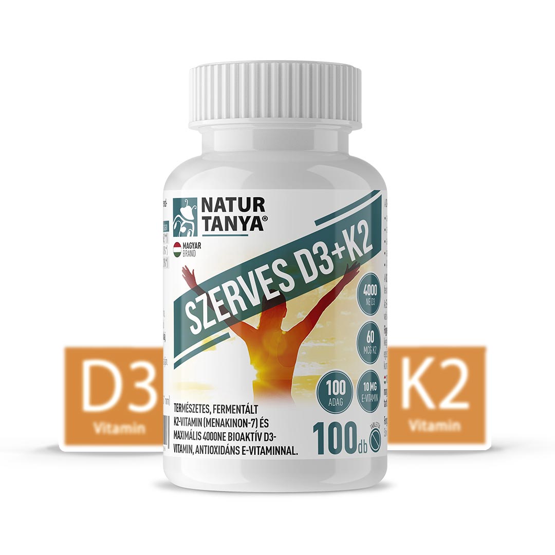 Natur Tanya D3 és K2-Vitamin Együtt! 100 db