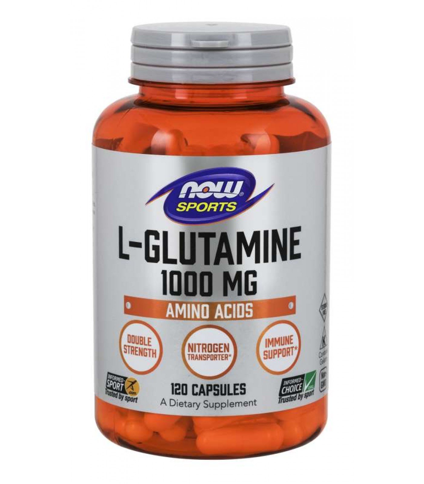 NOW L-Glutamine 1000 mg kapszula 120 db 