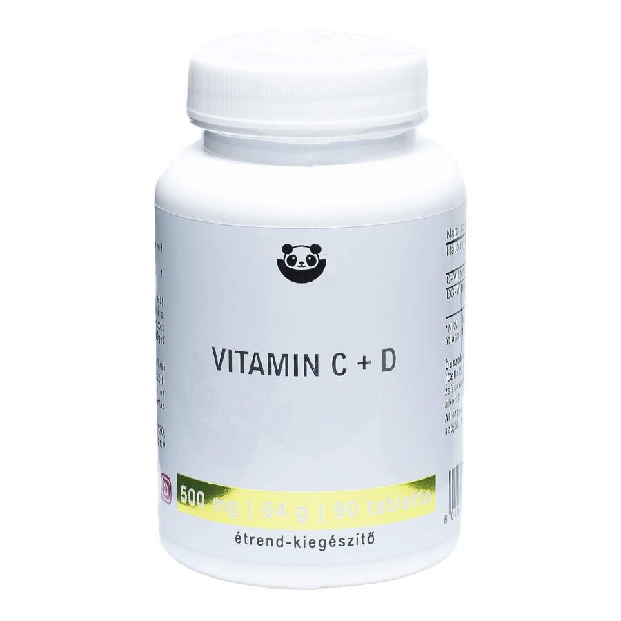  Panda Nutrition Vitamin C + D  tabletta 90 db
