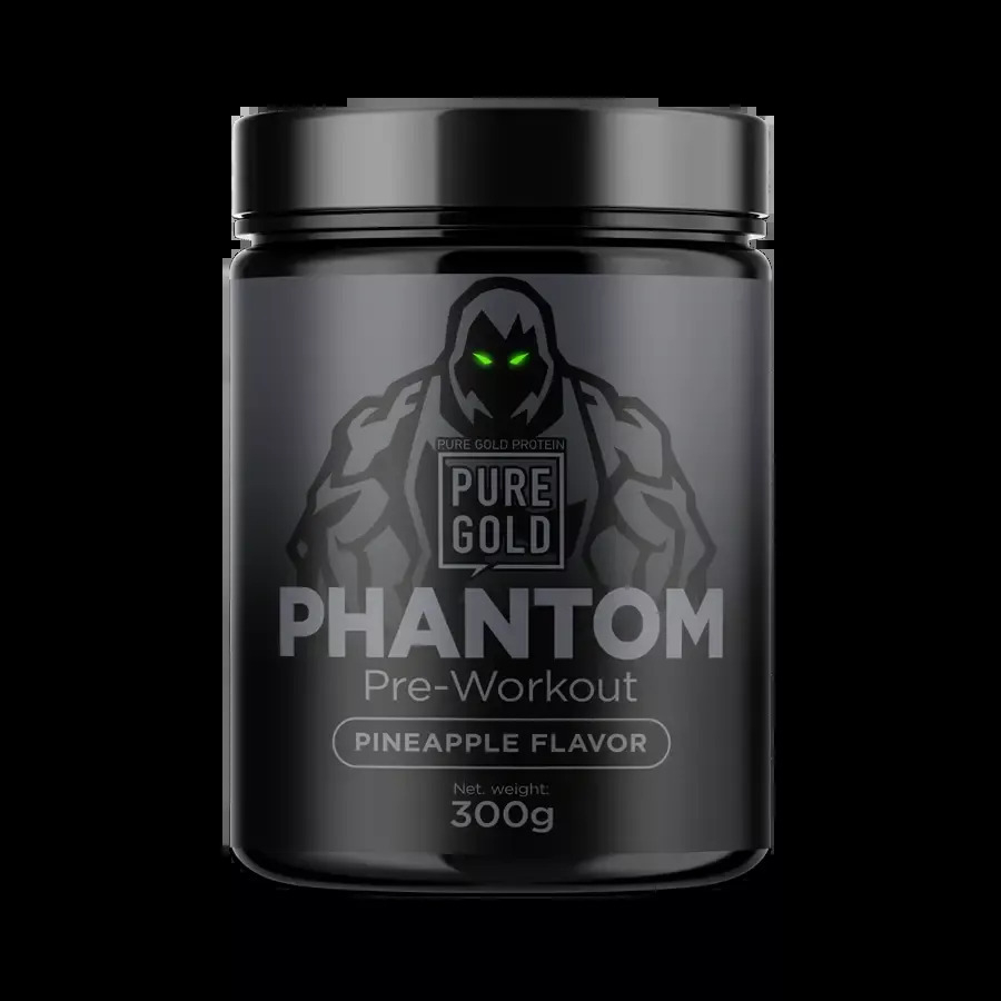 PureGold Phantom edzés előtti ízesített italpor  Pineapple/Ananász  Ízben  300 g 