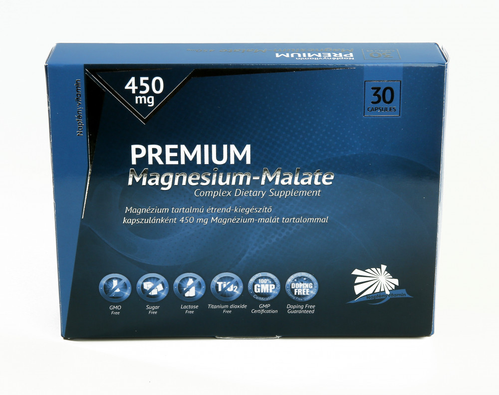 Napfényvitamin Prémium Magnézium-malát 450 mg kapszula 30 db 