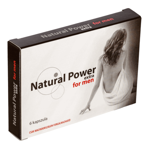 Natural power for men potencianövelő kapszula 6 db