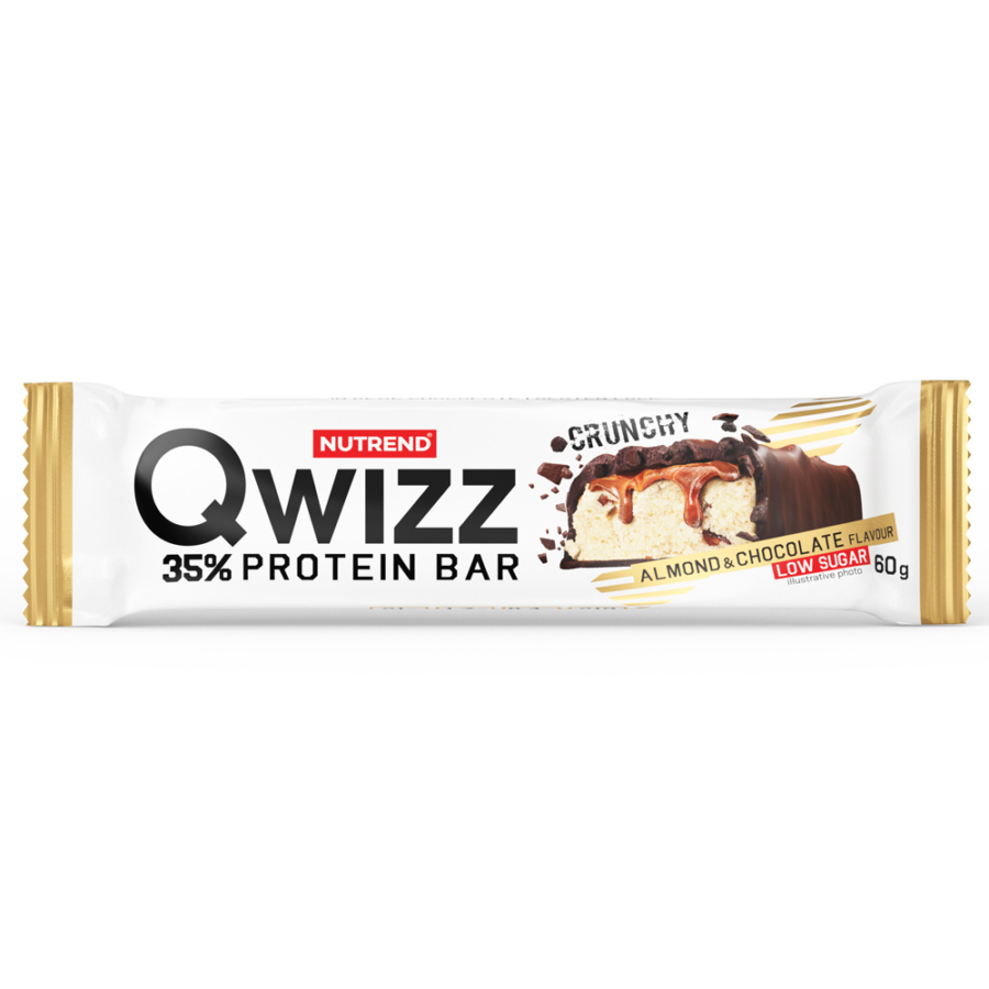 NUTREND QWIZZ Protein Bar 60g Almond+Chocolate (12pcs)
